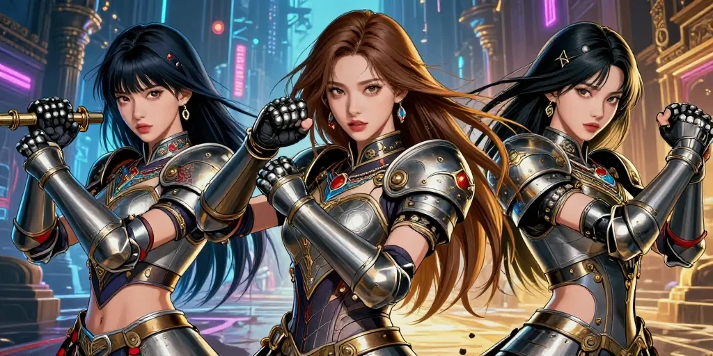 Dibujo de las guerreras kpop para colorear: técnicas que marcan la diferencia