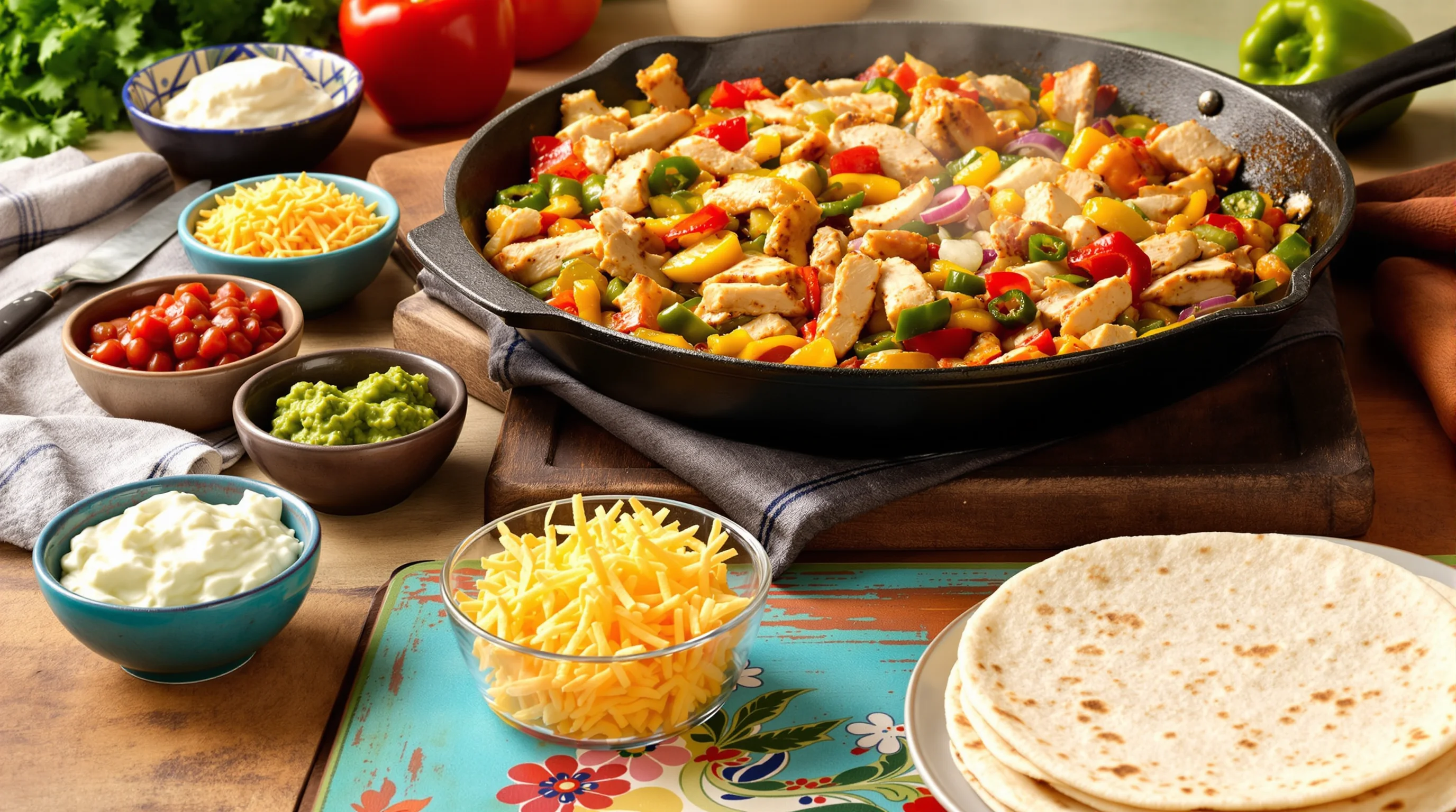 Fajitas de pollo: el método para lograr un sabor auténtico en casa