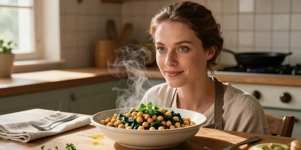 Garbanzos con espinacas: el método rápido para disfrutar de un plato saludable
