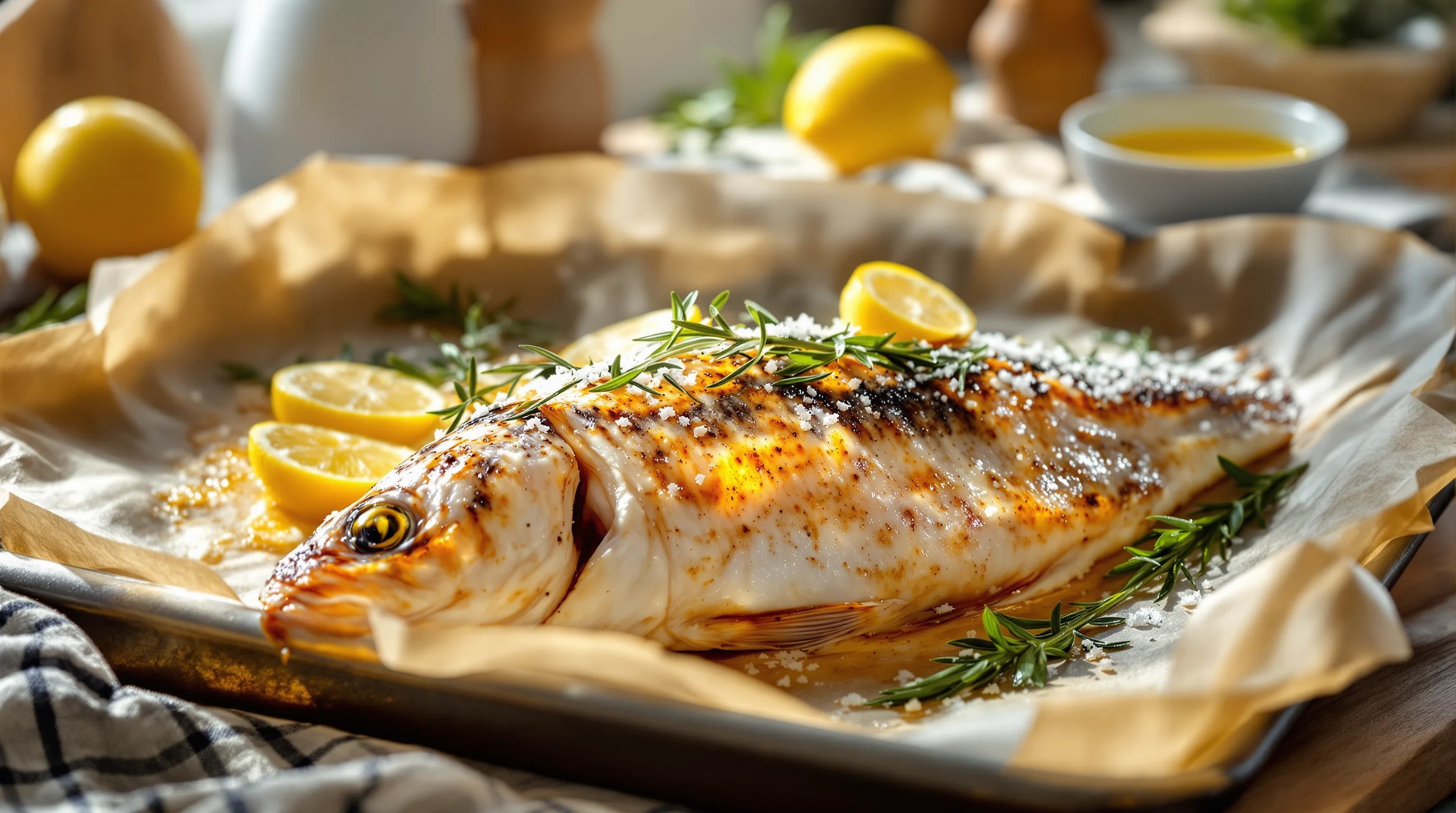 Lubina al horno: el paso a paso para obtener un pescado jugoso