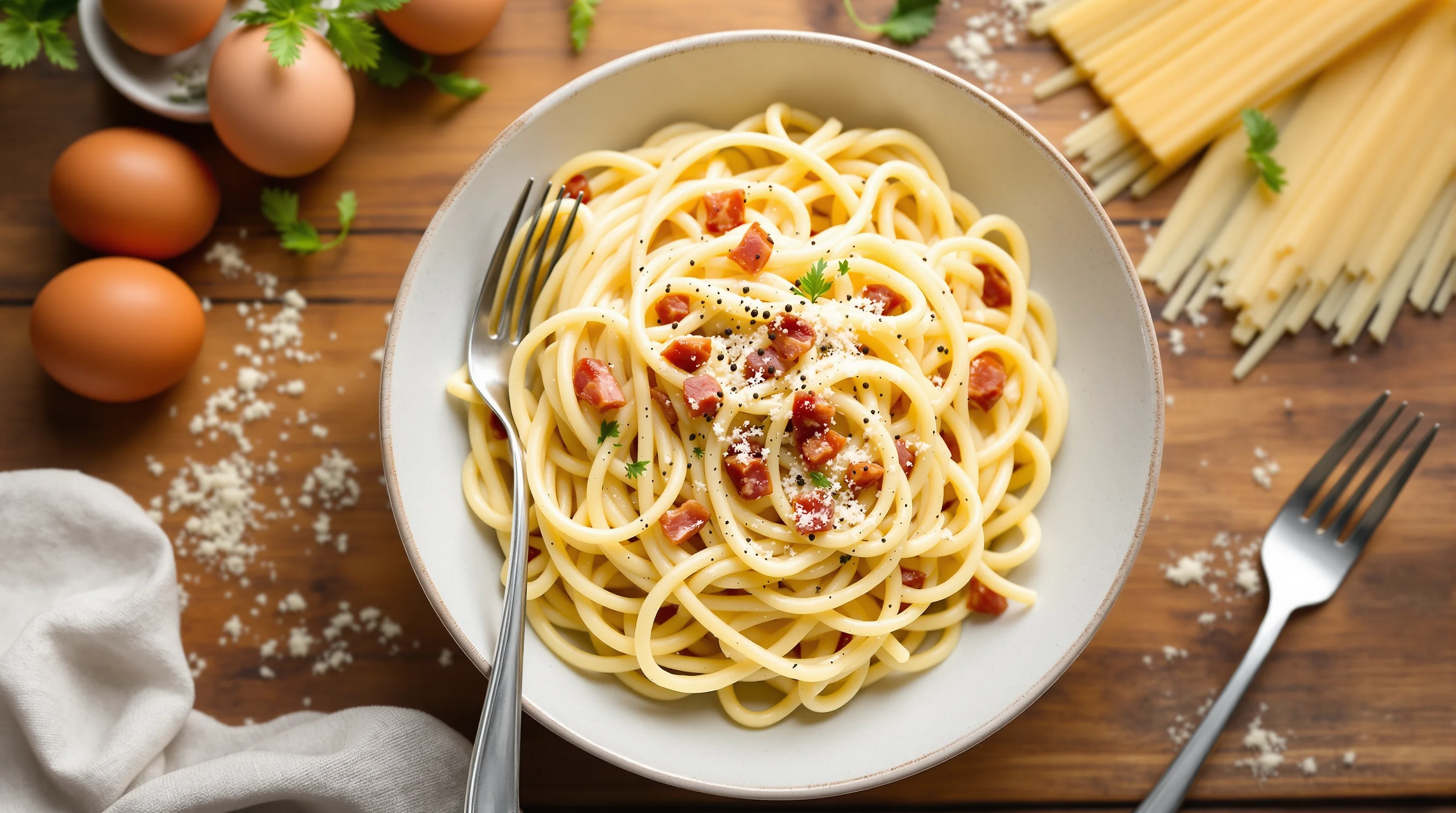 Pasta carbonara: el método auténtico para lograr una receta cremosa
